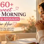 160+ Sweet Good Morning Prayer Messages for Her