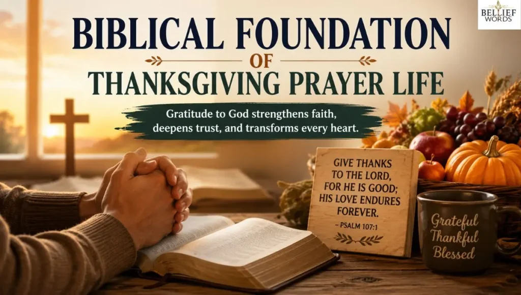 Biblical Foundation of Thanksgiving Prayer Life