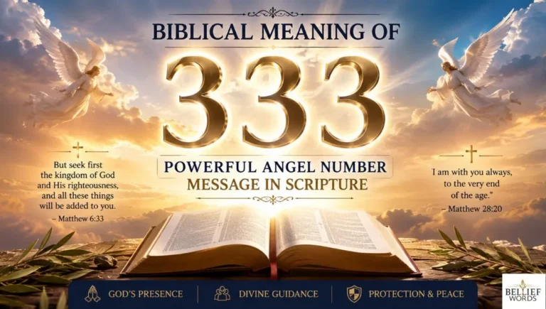 Biblical Meaning of 333: Powerful Angel Number Message in Scripture