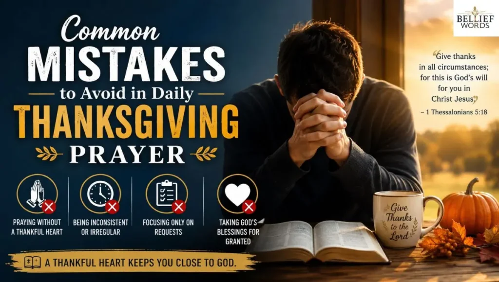 Common Mistakes to Avoid in Daily Thanksgiving Prayer