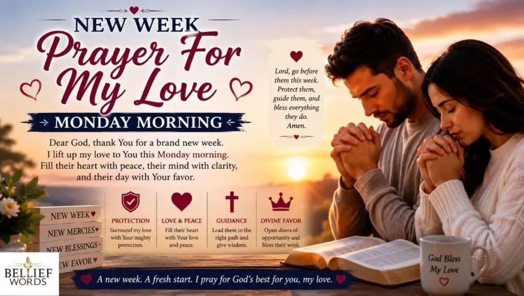 New Week Prayer For My Love Monday Morning