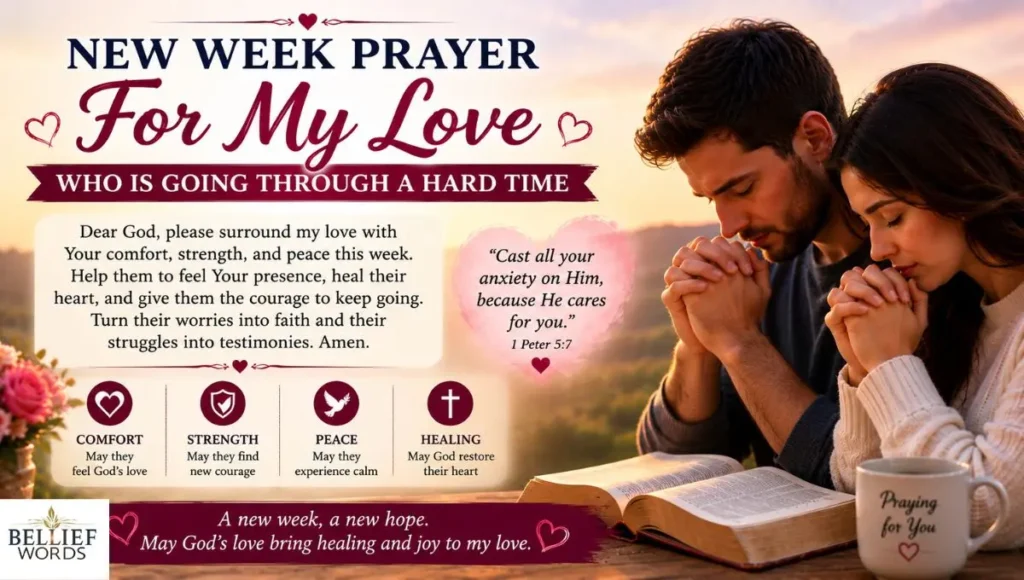 New Week Prayer For My Love Who Is Going Through a Hard Time
