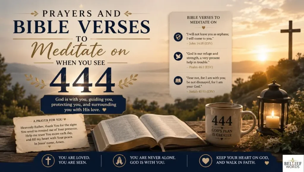 Prayers and Bible Verses to Meditate on When You See 444