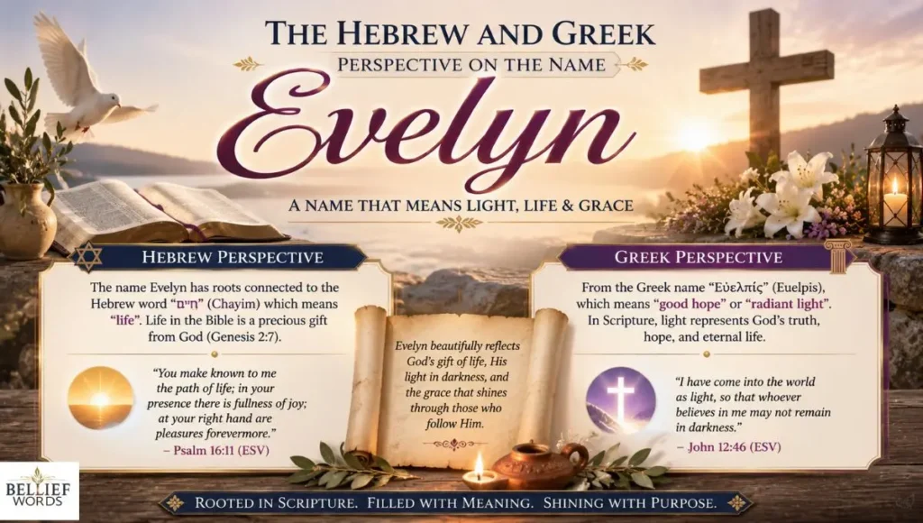 The Hebrew and Greek Perspective on the Name Evelyn