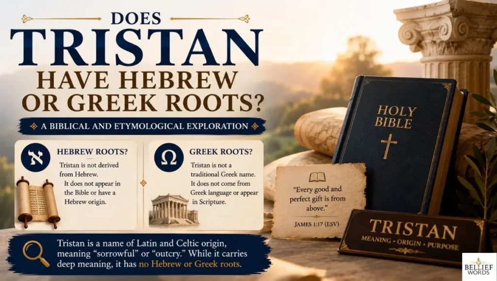 Tristan Have Hebrew or Greek Roots?