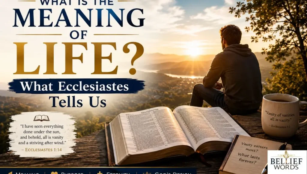 What Is the Meaning of Life What Ecclesiastes Tells Us 