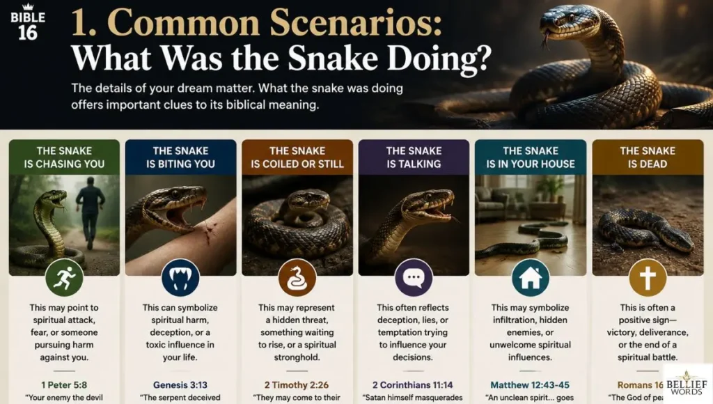 1. Common Scenarios: What Was the Snake Doing?