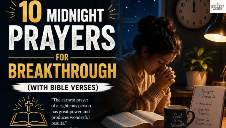 10 Midnight Prayers for Breakthrough (With Bible Verses)