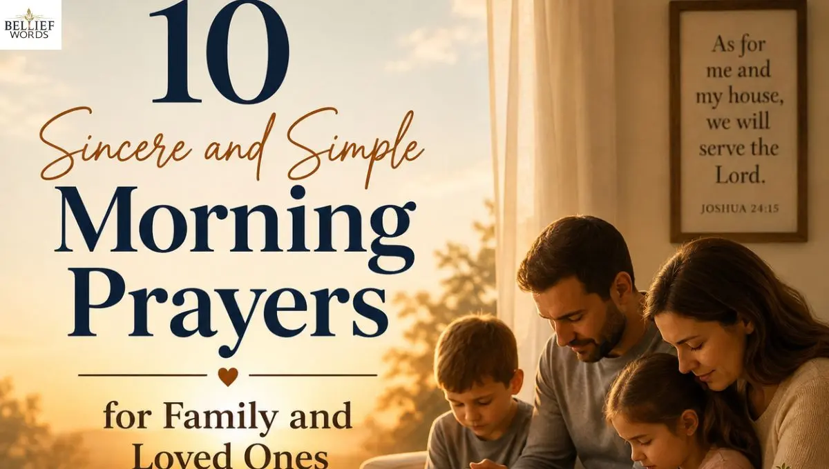 10 Sincere and Simple Morning Prayers for Family and Loved Ones