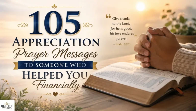 105 Appreciation Prayer Messages to Someone Who Helped You Financially