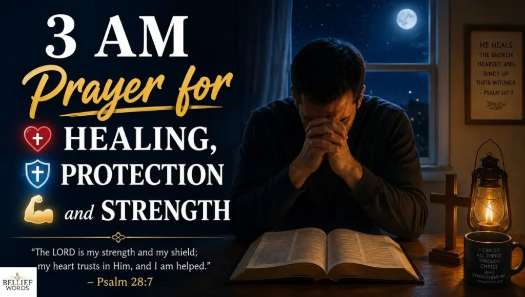 3 AM Prayer for Healing, Protection and Strength