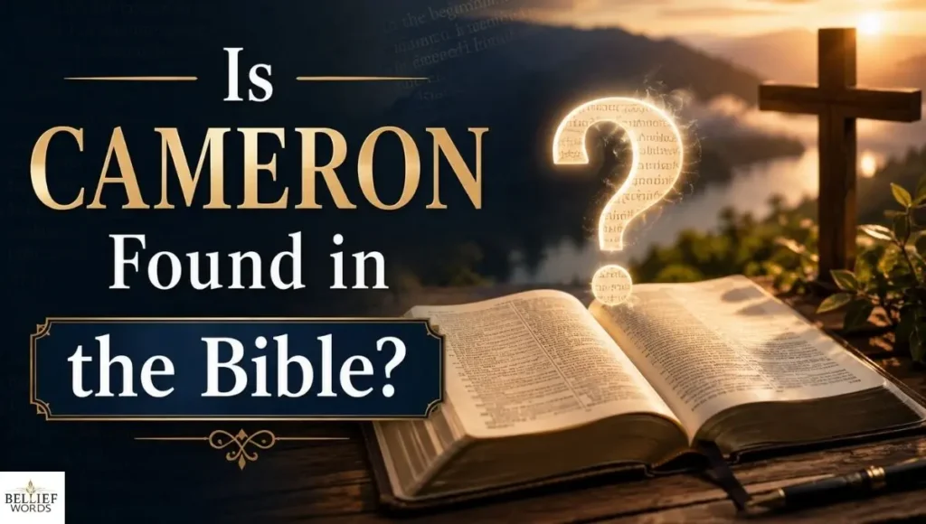  Is Cameron Found in the Bible?