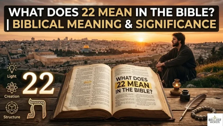 What Does 22 Mean in the Bible? Biblical Meaning & Significance