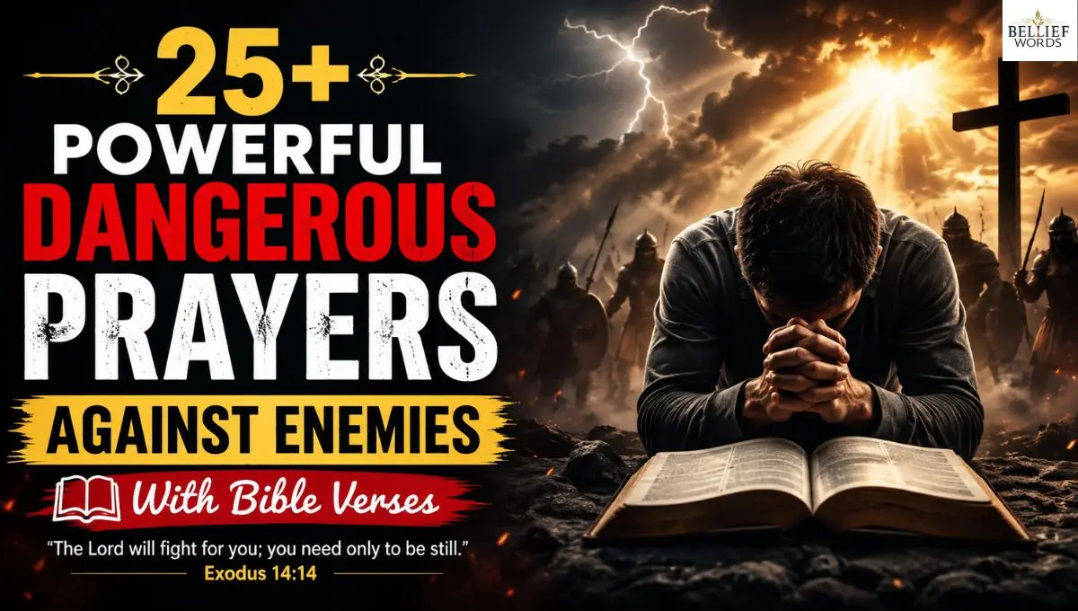 25+ Powerful Dangerous Prayers Against Enemies With Bible Verses