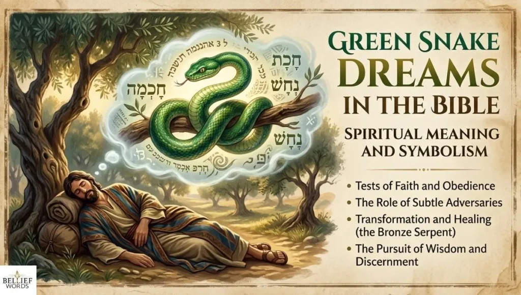 Green Snake Dreams in the Bible: Spiritual Meaning and Symbolism