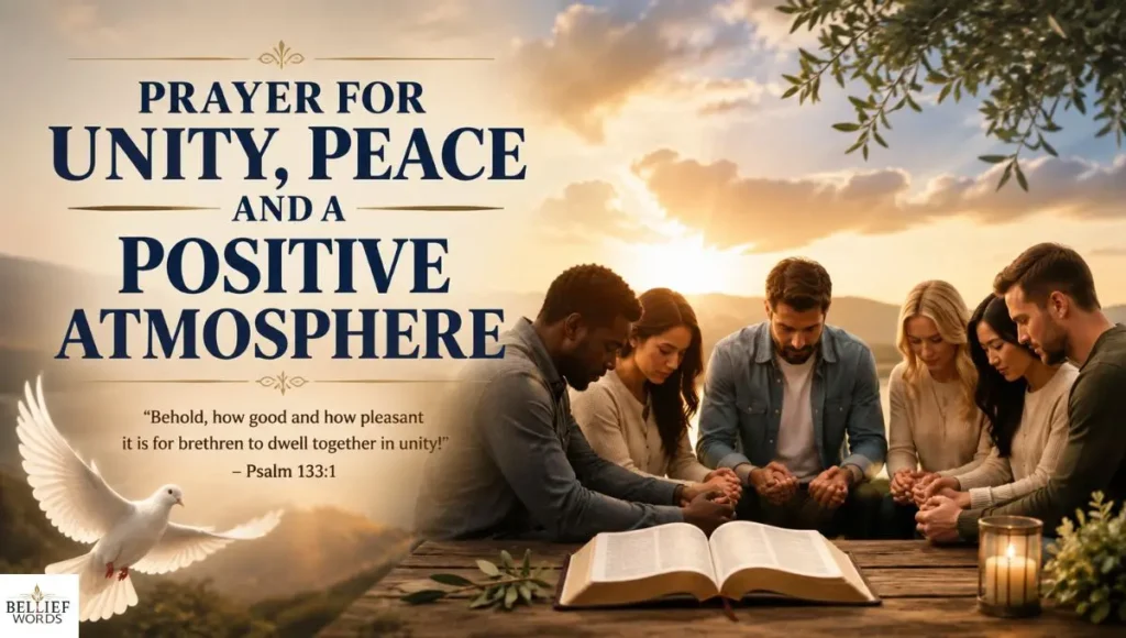Prayer for Unity, Peace and a Positive Atmosphere