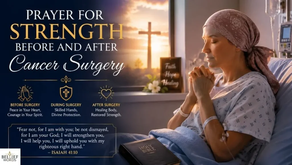 Prayer for Strength Before and After Cancer Surgery