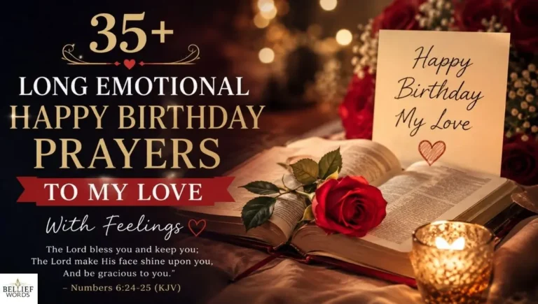 35+ Long Emotional Happy Birthday Prayers To My Love With Feelings