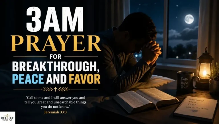 3AM Prayer for Breakthrough, Peace and Favor