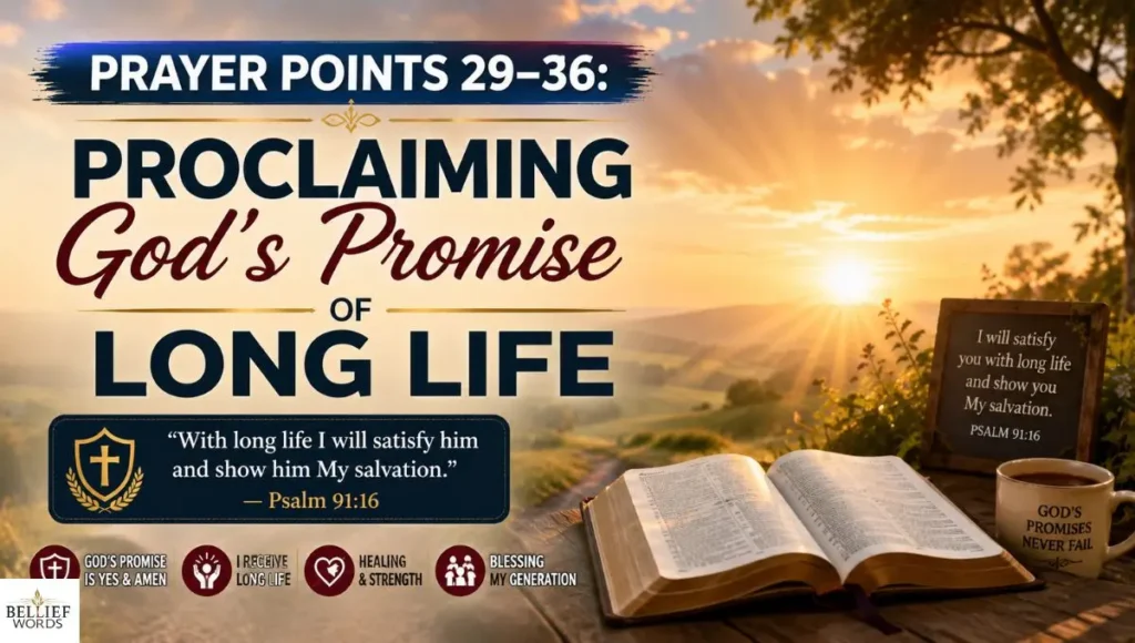 Prayer Points 29–36: Proclaiming God's Promise of Long Life