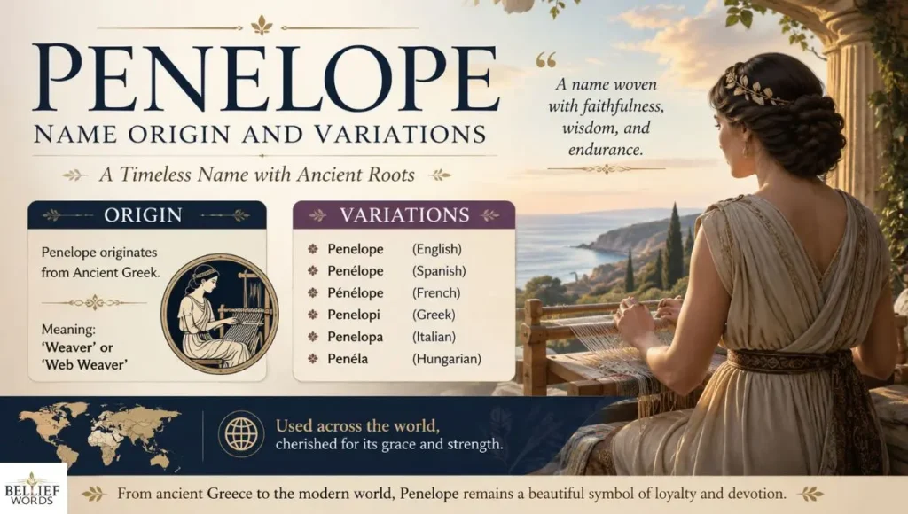 Penelope Name Origin and Variations