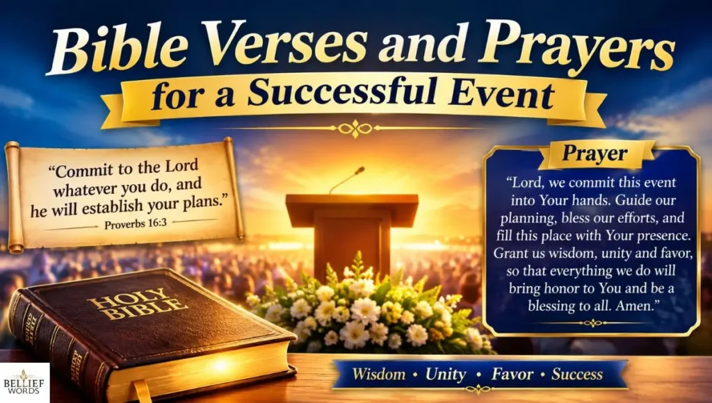 Bible Verses and Prayers for a Successful Event