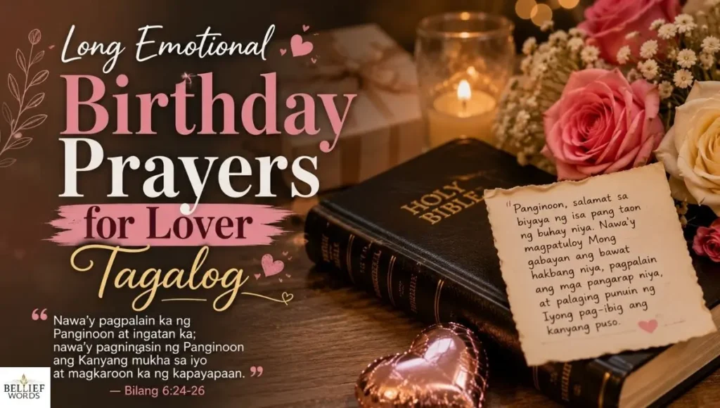 Long Emotional Birthday Prayers for Lover Tagalog
