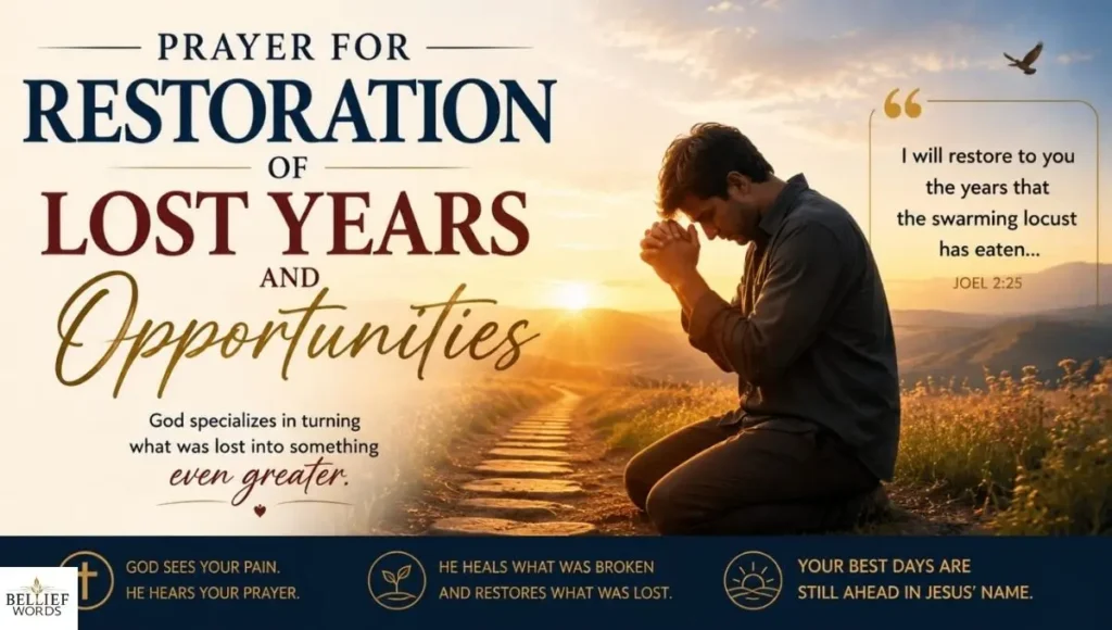Prayer for Restoration of Lost Years and Opportunities