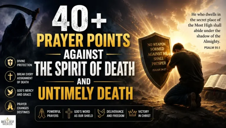 40+ Prayer Points Against the Spirit of Death and Untimely Death