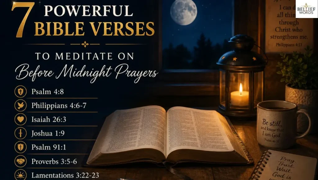 7 Powerful Bible Verses to Meditate on Before Midnight Prayers (With Practical Applications)