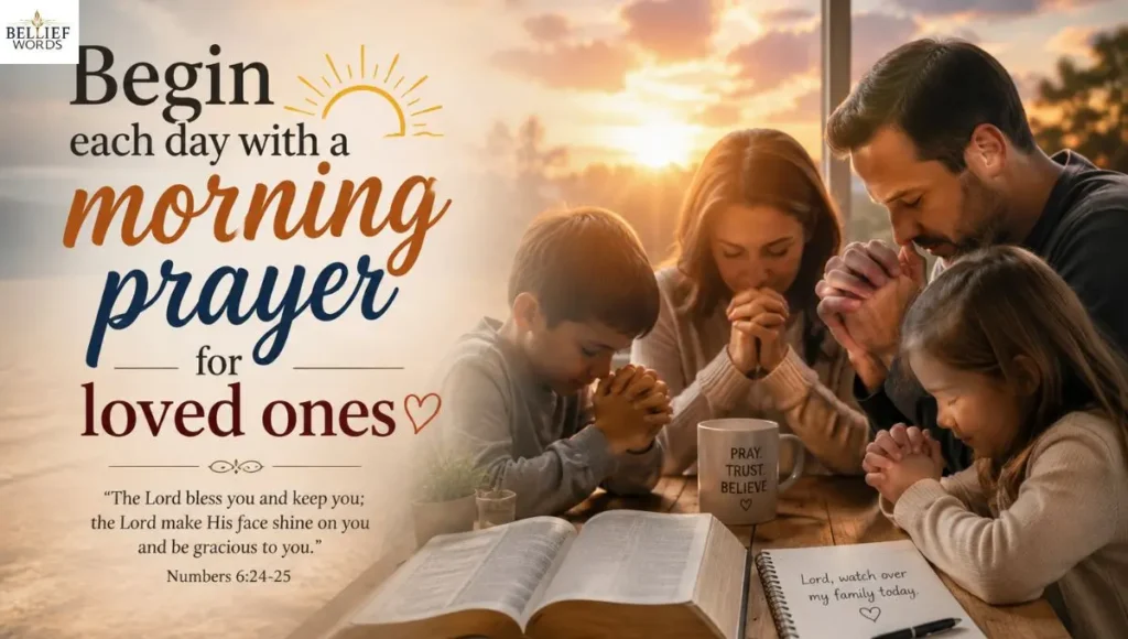 Begin each day with a morning prayer for loved ones