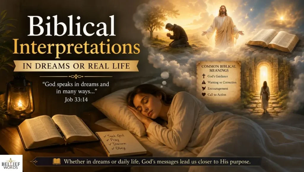 Biblical Interpretations in Dreams or Real Life