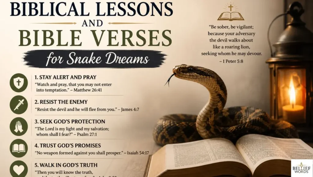 Biblical Lessons and Bible Verses for Snake Dreams