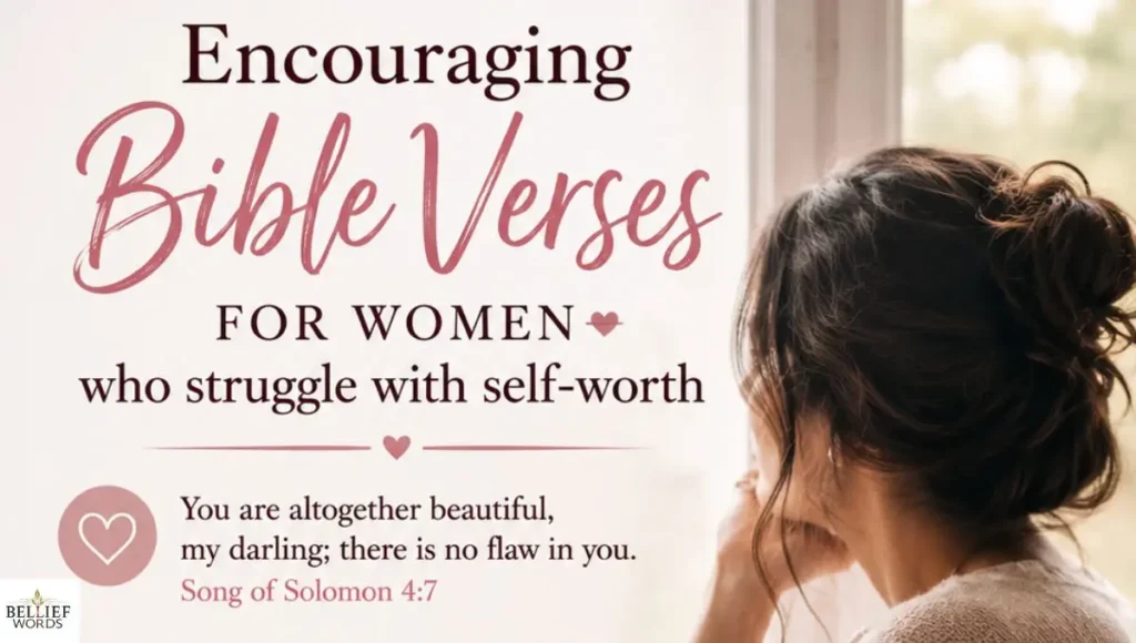 Encouraging Bible verses for women who struggle with self-worth