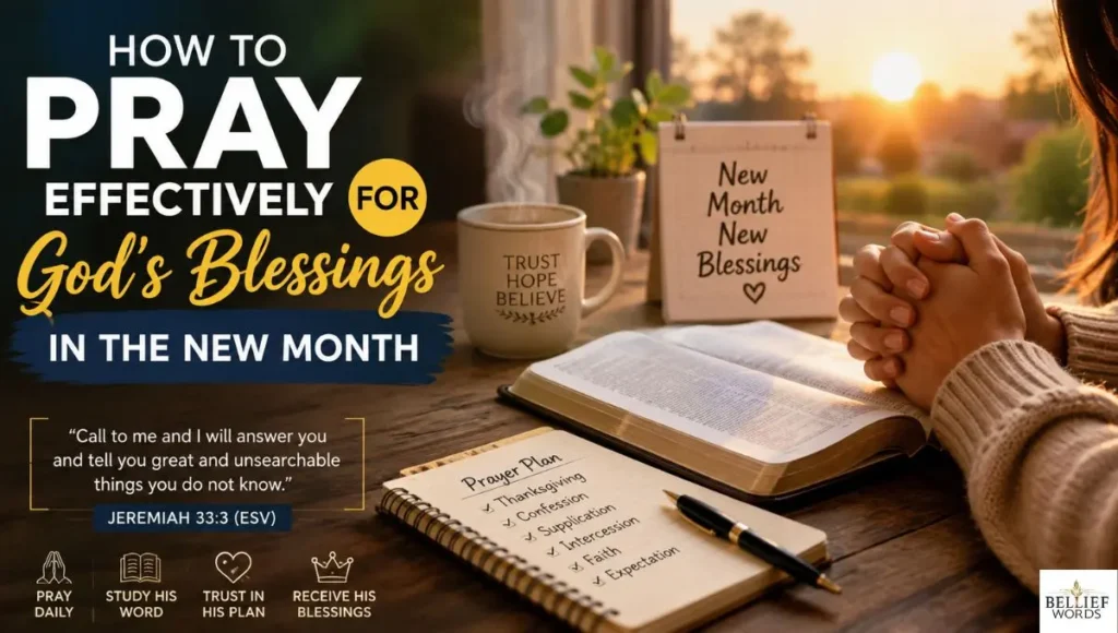 How to Pray Effectively for God's Blessings in the New Month