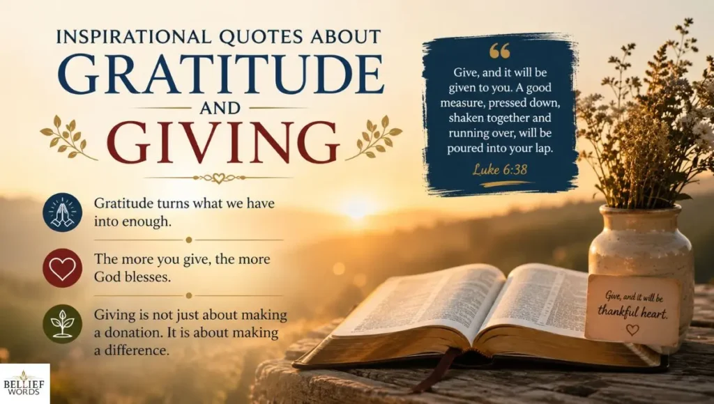Inspirational Quotes About Gratitude and Giving