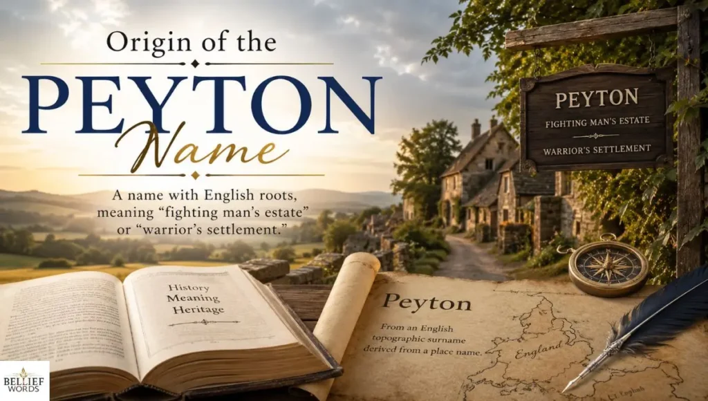 Origin of the Peyton Name