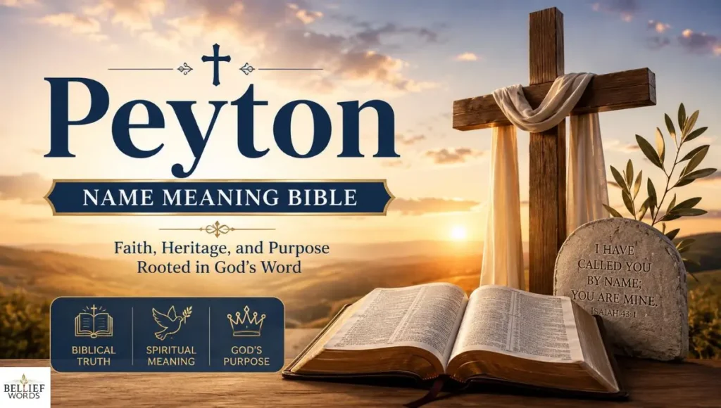 Peyton Name Meaning Bible
