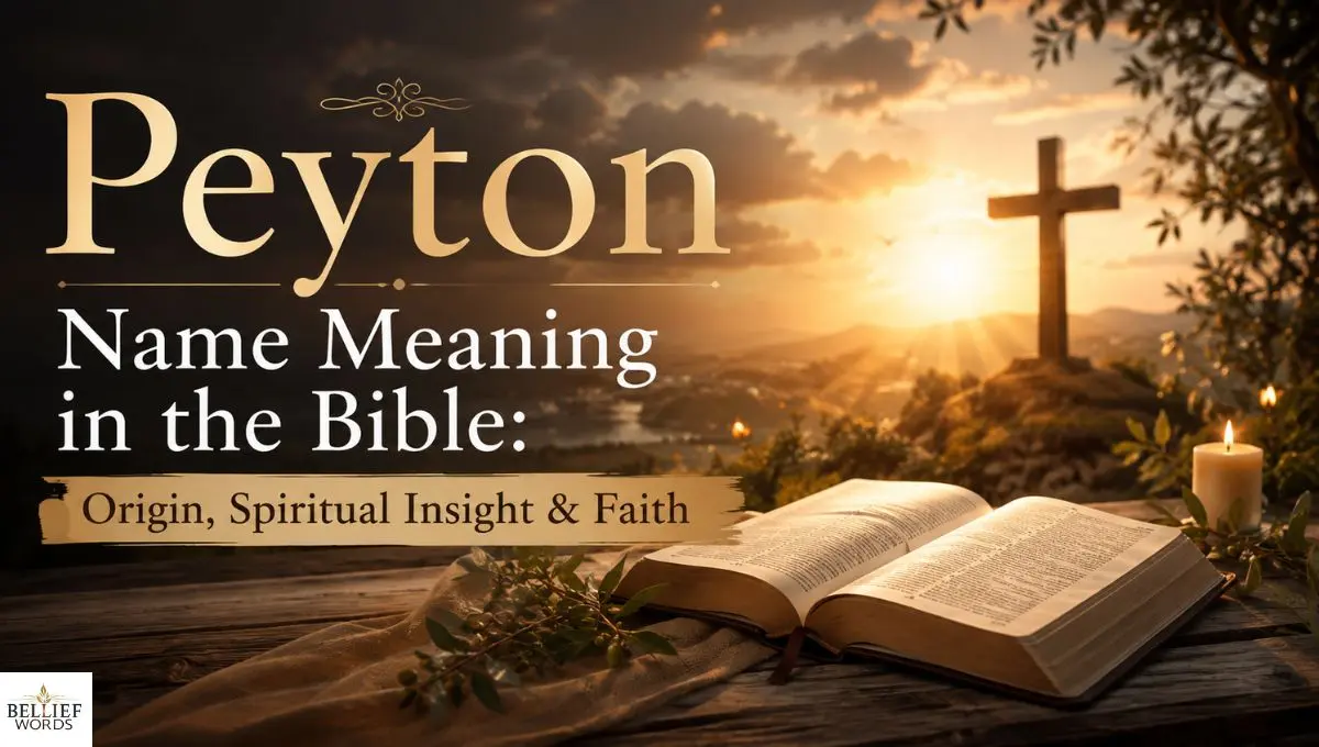 Peyton Name Meaning in the Bible: Origin, Spiritual Insight & Faith