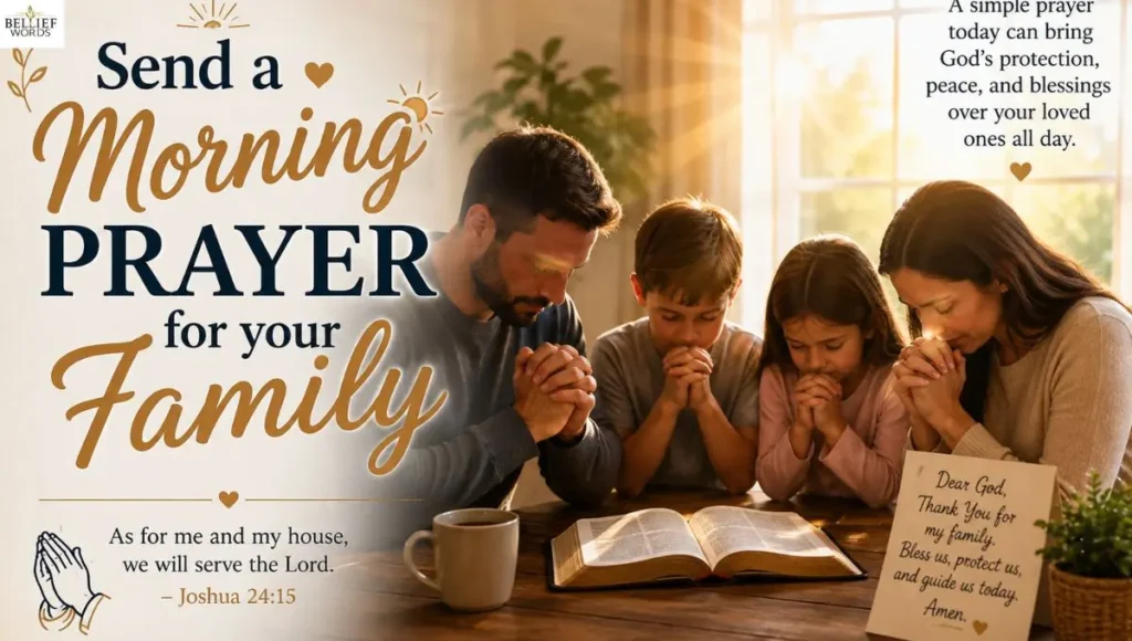 Send a morning prayer for your family
