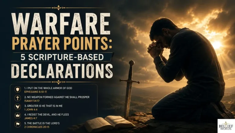Warfare Prayer Points: 5 Scripture-Based Declarations