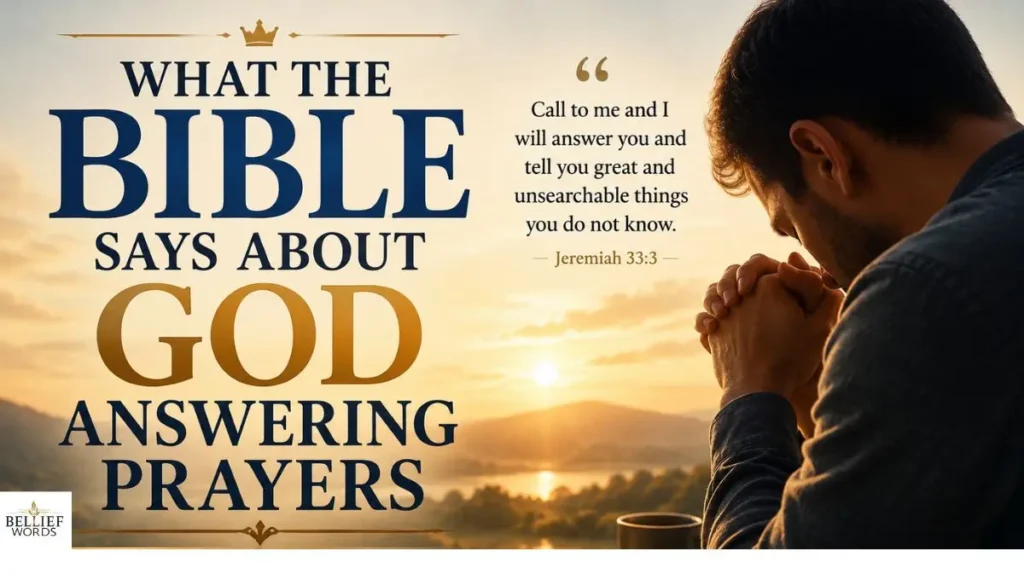 What the Bible Says About God Answering Prayers