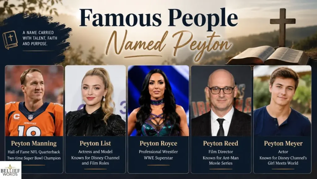Famous People Named Peyton
