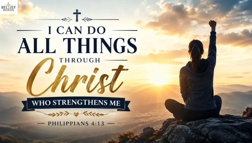 I Can Do All Things Through Christ Who Strengthens Me – Philippians