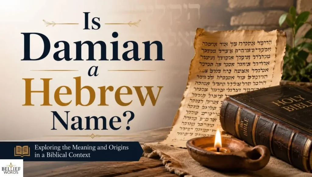 Is Damian a Hebrew Name?