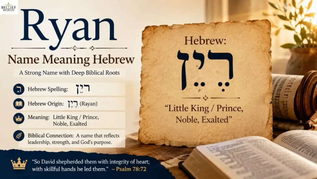 Ryan Name Meaning Hebrew