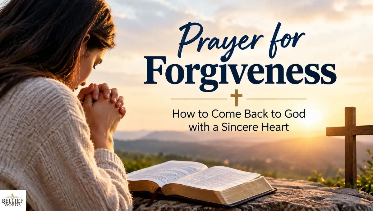 Prayer for Forgiveness: How to Come Back to God with a Sincere Heart