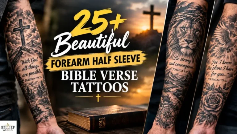 25+ Beautiful Forearm Half Sleeve Bible Verse Tattoos