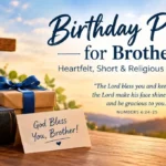 Birthday Prayer for Brother (Heartfelt, Short & Religious Messages)