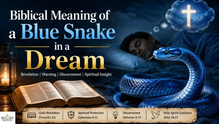 Biblical Meaning of a Blue Snake in a Dream